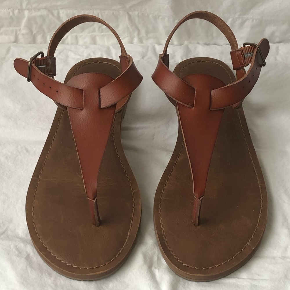 Cognac sandals